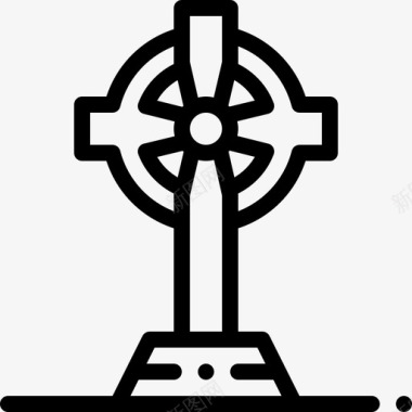 十字架凯尔特十字架葬礼16直系图标图标