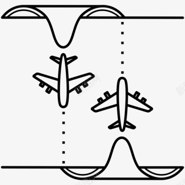 机场设计航空旅行飞机机场图标图标