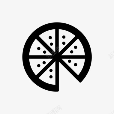 披萨厨师食物图标图标