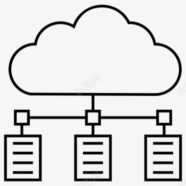 云计算大数据数据共享云计算云数据图标图标