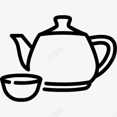 茶饮料绿色图标图标