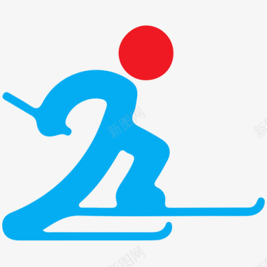 冬奥会-越野滑雪图标