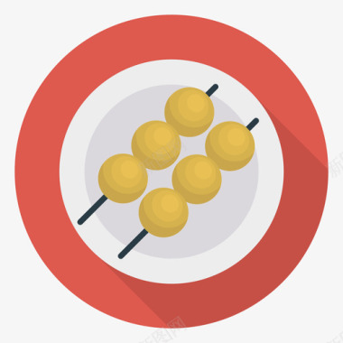 串食品和饮料30圆形图标图标