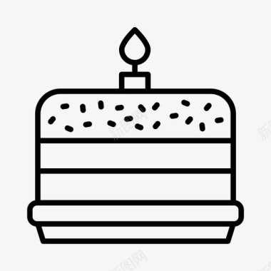 生日宴会蛋糕生日庆典图标图标
