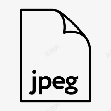 JPG格式jpeg正式文件图标图标