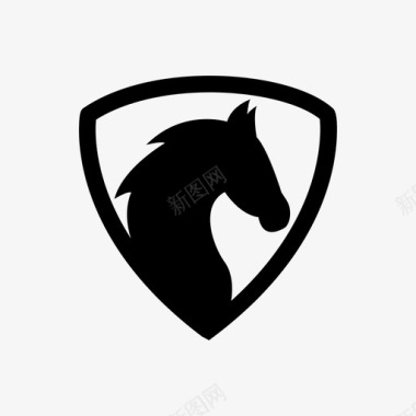 68 head horse with s图标