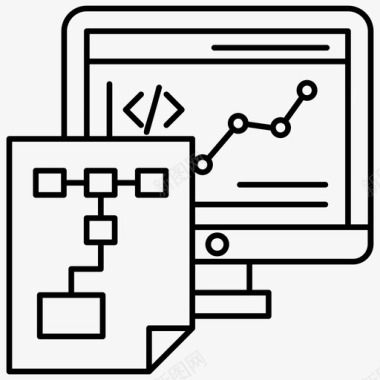 网络编码报告数据分析数据信息图图标图标