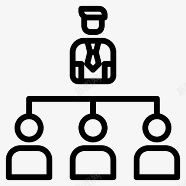 法务人员组织商人经理图标图标