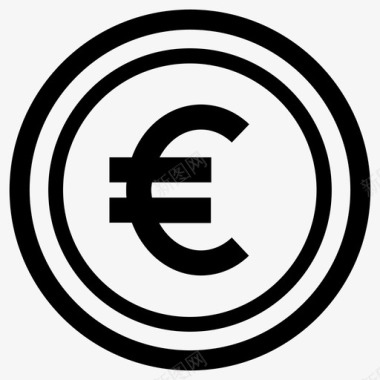 火焰欧元图标硬币欧元欧元硬币图标图标