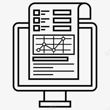 财务工作计划在线业务报告业务增长财务增长图标图标