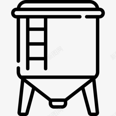 储罐储罐制造29线性图标图标