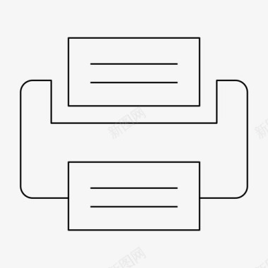 磨砂纸张打印机设备办公室图标图标