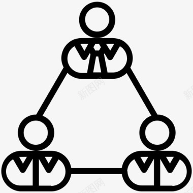团队网络小组网络业务图标图标