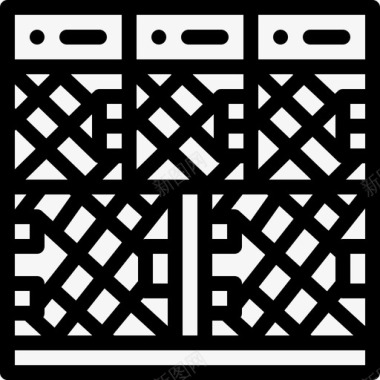 公共环境标识动物收容所公共服务2线性图标图标