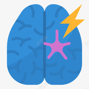 大脑空气污染2平坦图标图标