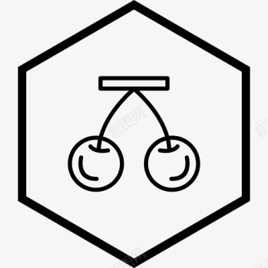 8个水果图标樱桃食物水果图标图标