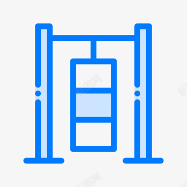 沙袋拳击8蓝色图标图标