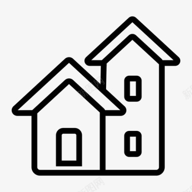 建筑工作房子建筑师建筑图标图标