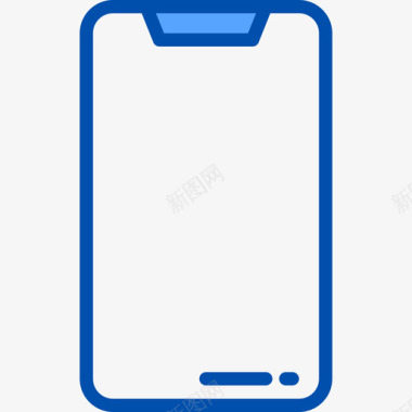 智能手机ui36蓝色图标图标