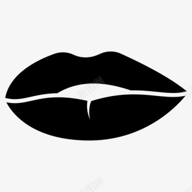 浪漫的嘴唇女性的嘴唇人类的嘴唇图标图标