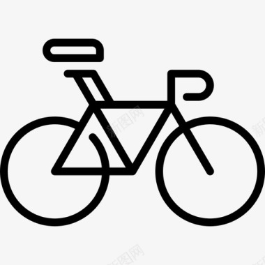 线型赛道自行车自行车比赛13直线型图标图标