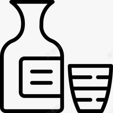 清酒清酒东方食品3直系图标图标