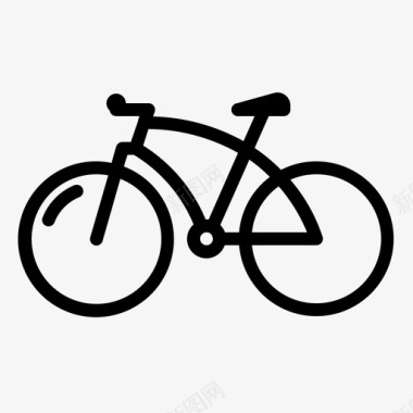 自行车自行车下坡折叠自行车图标图标