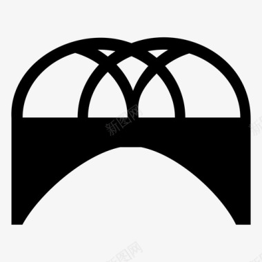 桥梁素材桥梁建筑商人图标图标