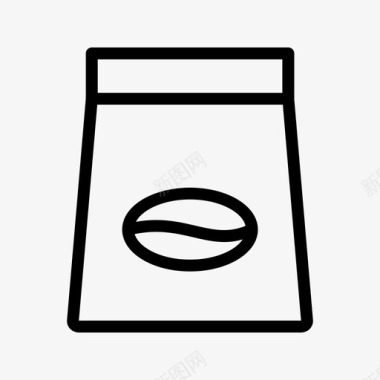 手拎袋咖啡袋阿拉比卡咖啡豆图标图标