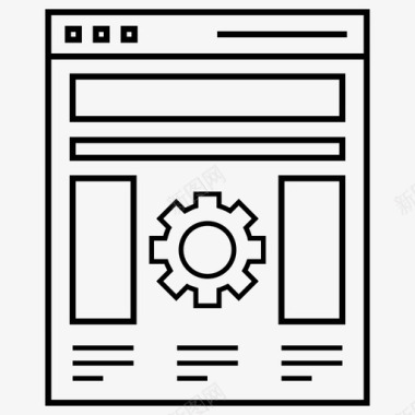 带防虫网网站设置浏览器设置带齿轮的浏览器图标图标