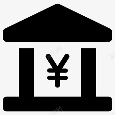 日本娃娃矢量日元日本日本银行图标图标