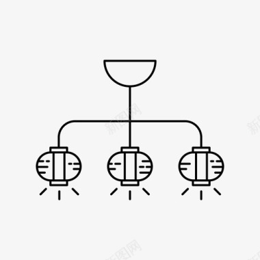 灯具家具客厅图标图标