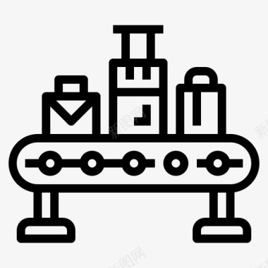 输送机输送机机场行李图标图标