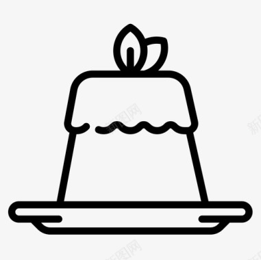 布丁布丁素食食品3直系图标图标