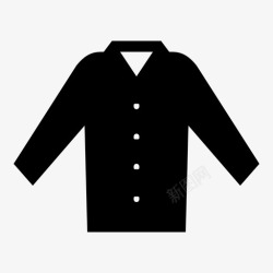长款西装衬衫西装衣服图标高清图片