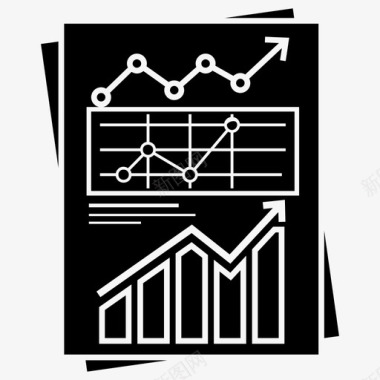 折线图报表业务分析业务增长图标图标