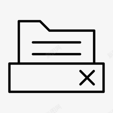 信件筒文件夹删除删除文件图标图标