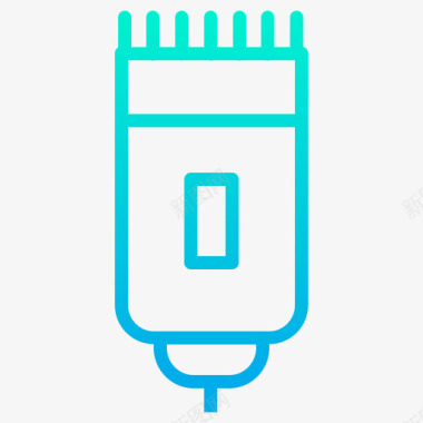 剃须刀局部剃须刀锐利地址3梯度图标图标