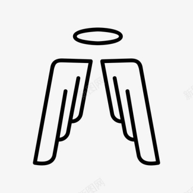 天使天使之翼基督教文化图标图标