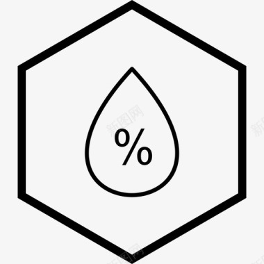 湿度湿度降水水滴图标图标