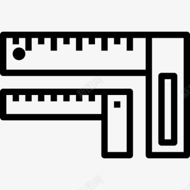 方形写字板方形建筑128直线图标图标