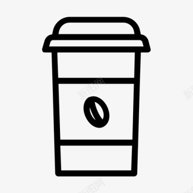 一生咖啡饮料杯子图标图标