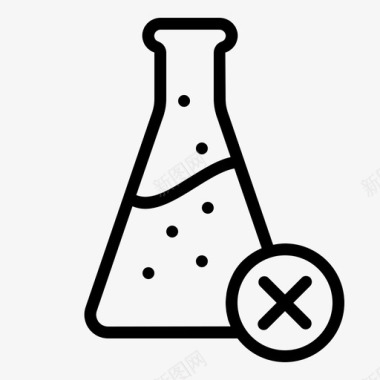产品实物不添加添加剂化学实验室图标图标