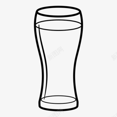 比利时啤酒杯品脱杯啤酒饮料图标图标