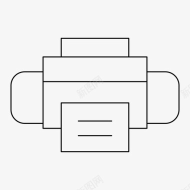 请帖打印打印机设备办公室图标图标