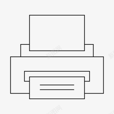 磨砂纸张打印机设备办公室图标图标