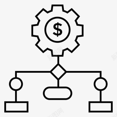 团队协作字财务网络业务网络财务互联图标图标