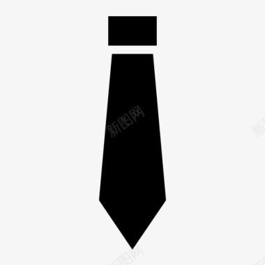 领带时尚男装图标图标