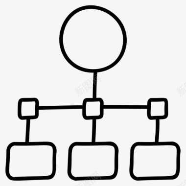 结构骨架层次结构业务连接业务网络图标图标