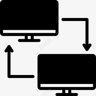 共享pc共享计算机电子图标图标